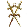 Sentinel Blue Lodge Officer Collar Jewel – Gold Metal
