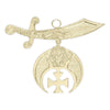 Shriners Collar Jewel – Pure Brass Gold Plated