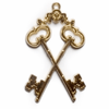 Treasurer Blue Lodge Officer Collar Jewel – Gold Metal