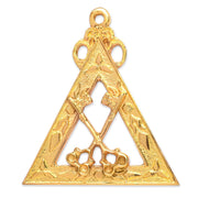 Treasurer Royal Arch Chapter Officer Collar Jewel – Gold Plated