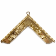 Worshipful Master Blue Lodge Officer Collar Jewel – Gold Metal