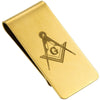 Master Mason Stainless Steel Money Clip – Gold Tone