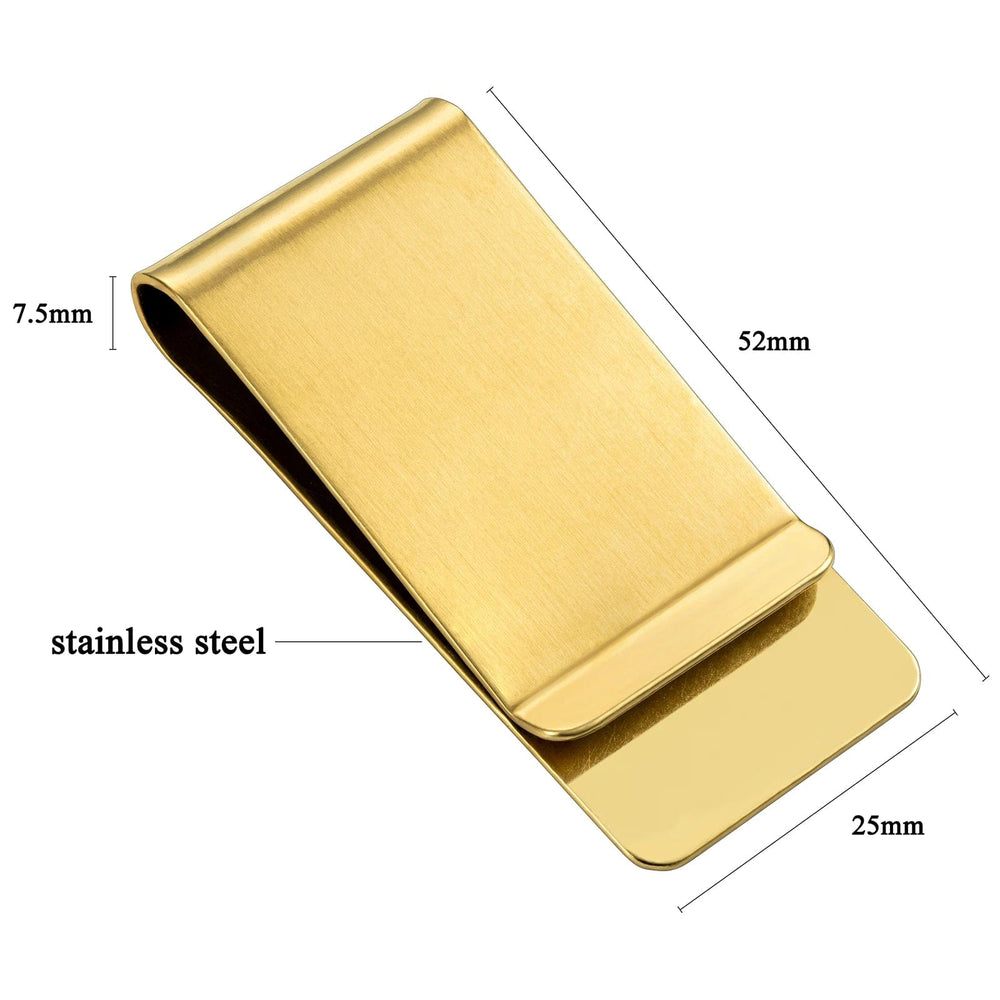 Riaz Impex Masonic Keychains & Money Clips Master Mason Stainless Steel Money Clip – Gold Tone
