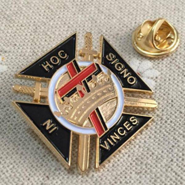 Riaz Impex Masonic Lapel Pins Knights Templar Cross & Crown Lapel Pin