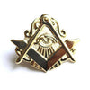 Masonic All-Seeing Eye Lapel Pin – Gold Tone