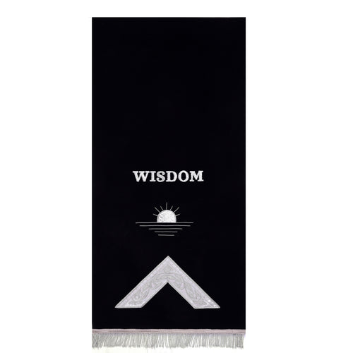 Riaz Impex Masonic Lodge Furnishings Officers Blue Lodge Pedestal Cover – Set of 3 Strength Beauty Wisdom