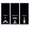 Officers Blue Lodge Pedestal Cover – Set of 3 Strength Beauty Wisdom