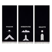 Officers Blue Lodge Pedestal Cover – Set of 3 Strength Beauty Wisdom