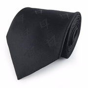 Master Mason Black Necktie – Square, Compass & G