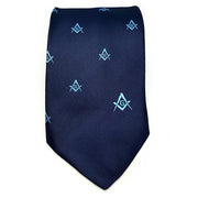 Master Mason Blue Necktie – Repeating Emblem