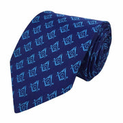 Master Mason Navy & Blue Patterned Necktie