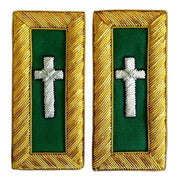 Eminent Commander Knights Templar Frock Coat Shoulder Board – Bullion Embroidery