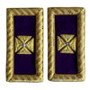 Past Grand Commander Knights Templar Frock Coat Shoulder Board – Bullion Embroidery