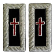 Sir Knight Knights Templar Frock Coat Shoulder Board – Bullion Embroidery
