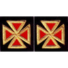 Grand Knights Templar Frock Coat Sleeve Patch – Bullion Embroidery
