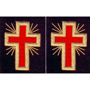 Past Commander Knights Templar Frock Coat Sleeve Patch – Bullion Embroidery