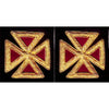 Past Grand Commander Knights Templar Frock Coat Sleeve Patch – Bullion Embroidery