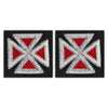 Past Grand Master Knights Templar Patch – Embroidered Silver & Red