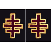 Past Most Eminent Grand Master Grand Encampment Knights Templar Frock Coat Sleeve Patch – Bullion Embroidery