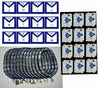 Masonic Blue Lodge Officer Aprons, Chain Collar, Jewels & Gloves – Lot of 12x4