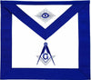 Blue Lodge Master Mason Apron Hand Embroidered