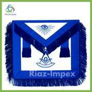 Blue Lodge Past Master Masonic Square & Compass Apron with Fringe