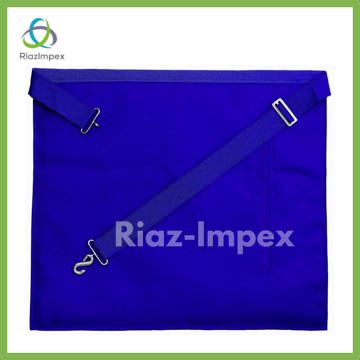RIAZ IMPEX MASONIC REGALIA BLUE LODGE PAST Master Masonic Square & Compass WITH FRINGE APRON