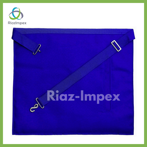 RIAZ IMPEX MASONIC REGALIA BLUE LODGE PAST Master Masonic Square & Compass WITH FRINGE APRON