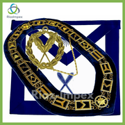 Blue Lodge Working Tool Golden Collar Chain Grand Secretary Pendant APRON Packag