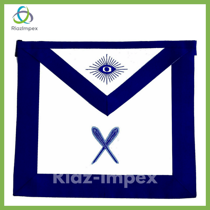 RIAZ IMPEX MASONIC REGALIA Blue Lodge Working Tool Golden Collar Chain Grand Secretary Pendant APRON Packag