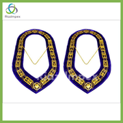 Cryptic Mason Freemason Chain Collar PURPLE Backing Lot of 2