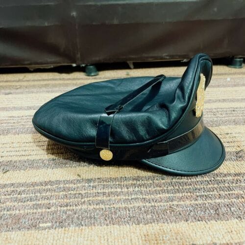 RIAZ IMPEX MASONIC REGALIA Finest Soft Real Leather Biker ,Muir Cap us Hat in all sizes replica