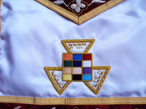 RIAZ IMPEX MASONIC REGALIA HAND EMBROIDED MASONIC ROYAL ARCH PHP APRON BEST QUALITY
