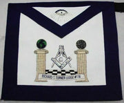 Masonic Blue Lodge Master Mason Apron Hand Embroidered