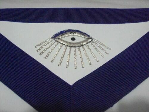 RIAZ IMPEX MASONIC REGALIA HAND EMBROIDER MASONIC BLUE HOUSE MASTER MASON APRON BEST QUALITY