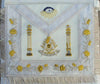 Masonic Grand Past Master White Apron Hand Embroidered