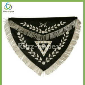 RIAZ IMPEX MASONIC REGALIA KNIGHT TEMPLAR APRONS, York Rite Aprons 100% Lambskin, Masonic Triangular Aprons