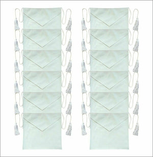 RIAZ IMPEX MASONIC REGALIA MASONIC 100% LAMBSKIN CANDIDATE / ENTERED APPRENTICE SET OF 12 APRON ALL WHITE