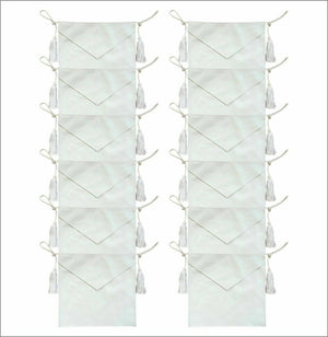 RIAZ IMPEX MASONIC REGALIA MASONIC 100% LAMBSKIN CANDIDATE / ENTERED APPRENTICE SET OF 12 APRON ALL WHITE