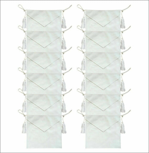 RIAZ IMPEX MASONIC REGALIA MASONIC 100% LAMBSKIN CANDIDATE / ENTERED APPRENTICE SET OF 12 APRON ALL WHITE