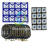 Masonic Aprons & Regalia Blue Lodge Officers Chain Collar and Gloves Set of 12