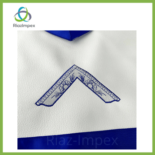 RIAZ IMPEX MASONIC REGALIA Masonic Blue Lodge Apron Set of 15 Stations WM SW JW SD JD Treasurer Etc Regalia