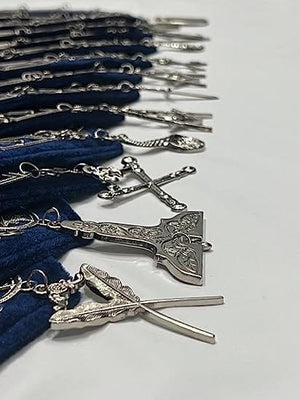 RIAZ IMPEX MASONIC REGALIA Masonic Blue Lodge Free Masons Officer Aprons 12 Chain Collar 12 Jewels 12 Gloves 12 Set of 12X4 Lot