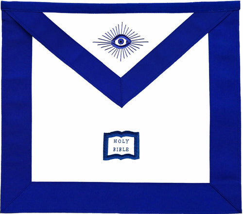 RIAZ IMPEX MASONIC REGALIA MASONIC BLUE LODGE OFFICER APRON EMBROIDERED - CHAPLAIN BEST QUALITY
