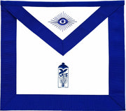 Masonic Blue Lodge Officer Junior Warden Apron Hand Embroidered