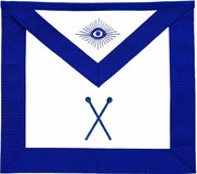 Masonic Blue Lodge Officer Master of Ceremonies Apron Hand Embroidered