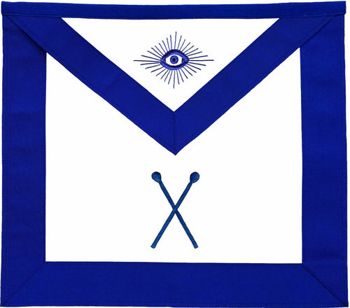 RIAZ IMPEX MASONIC REGALIA MASONIC BLUE LODGE OFFICER APRON HAND EMBROIDERED MASTER OF CEREMONIES NEW