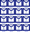 Masonic Blue Lodge Officer Aprons Embroidered – Set of 12