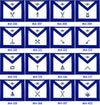 Masonic Blue Lodge Officer Aprons Embroidered – Set of 13