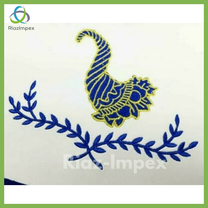 RIAZ IMPEX MASONIC REGALIA Masonic Blue Lodge Officers Apron Set of 11 Machine Embroidery Aprons